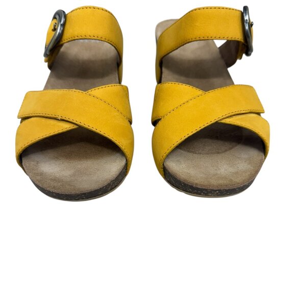 Dansko Susie Mango Milled Nubuck Wedge Women's Sandal Size 37 / 7 - Picture 3 of 9